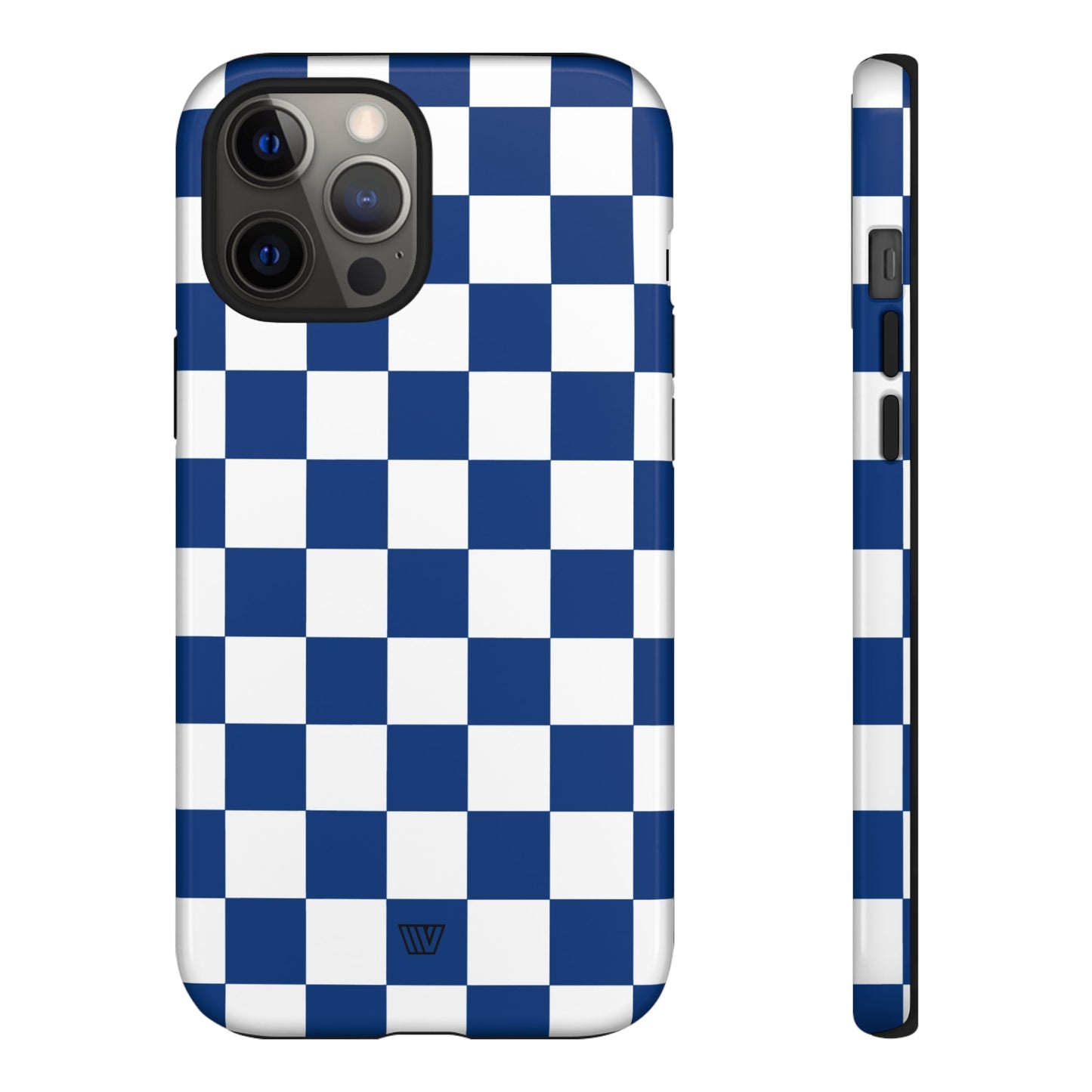 BLUE WHITE CHECKERBOARD | Tough Phone Case