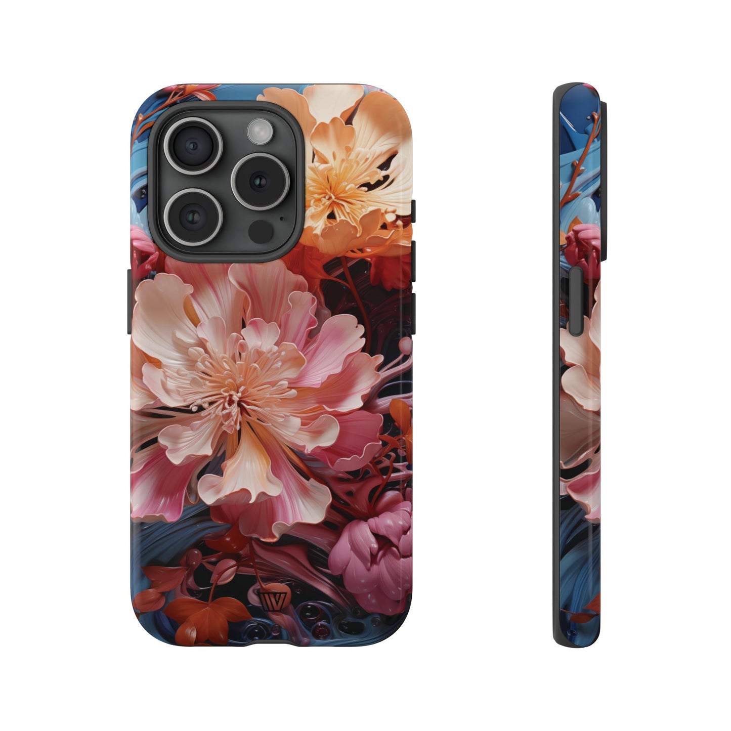 PAINT SWIRL FLOWERS | Tough Phone Case