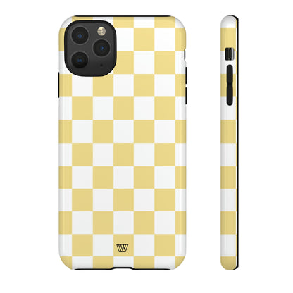 BANANA YELLOW CHECKERBOARD | Tough Phone Case