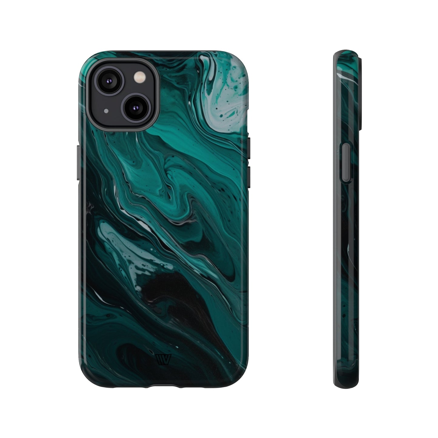 TEAL PAINT SWIRL | Tough Phone Case