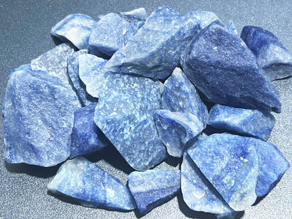 Rough Blue Quartz Crystal (1/2 lb) 8 oz Bulk Wholesale Lot Half Pound Healing Crystals And Stones