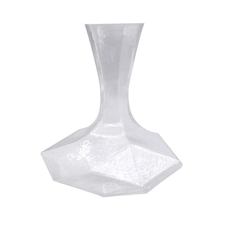 Nordic Cold Pattern Crystal Wine Decanter – Elegant Simplicity for Fine Wine