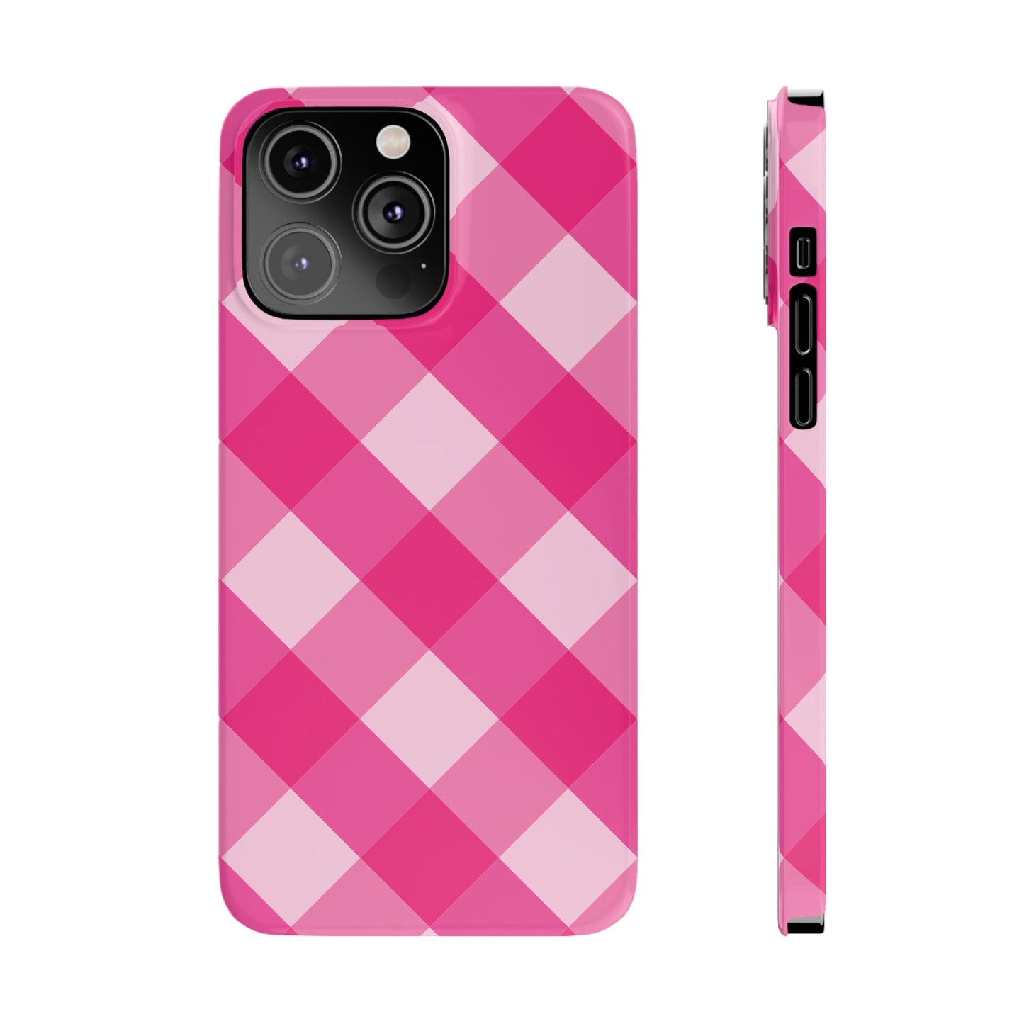 HOT PINK CLOTH Pattern  | Slim iPhone Case