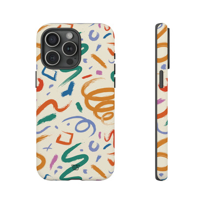 DOODLE PAINT BRUSH STROKES | Tough Phone Case