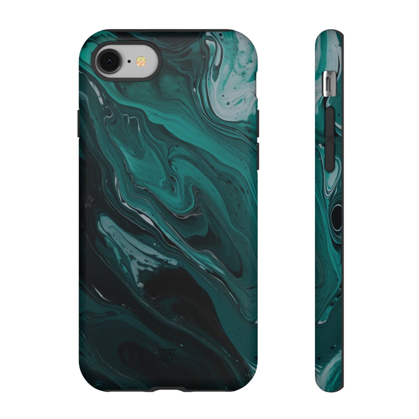 TEAL PAINT SWIRL | Tough Phone Case