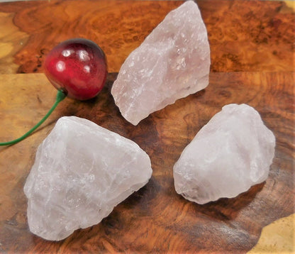 Rough Rose Quartz Crystal (1/2 lb) 8 oz Bulk Wholesale Lot Half Pound Stones Raw Gemstones Natural Crystals