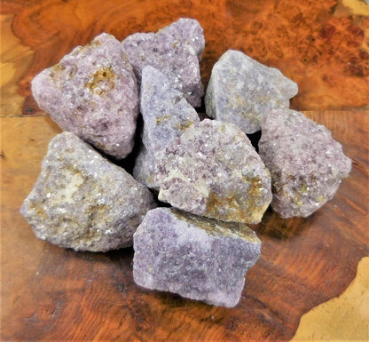 Lepidolite Rough (3 Pcs) Raw Crystal Natural Stone Gemstones Unpolished Rocks