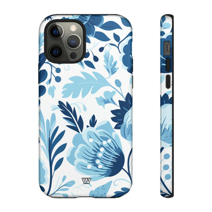 BLUE WHITE FLOWERS | Tough Phone Case