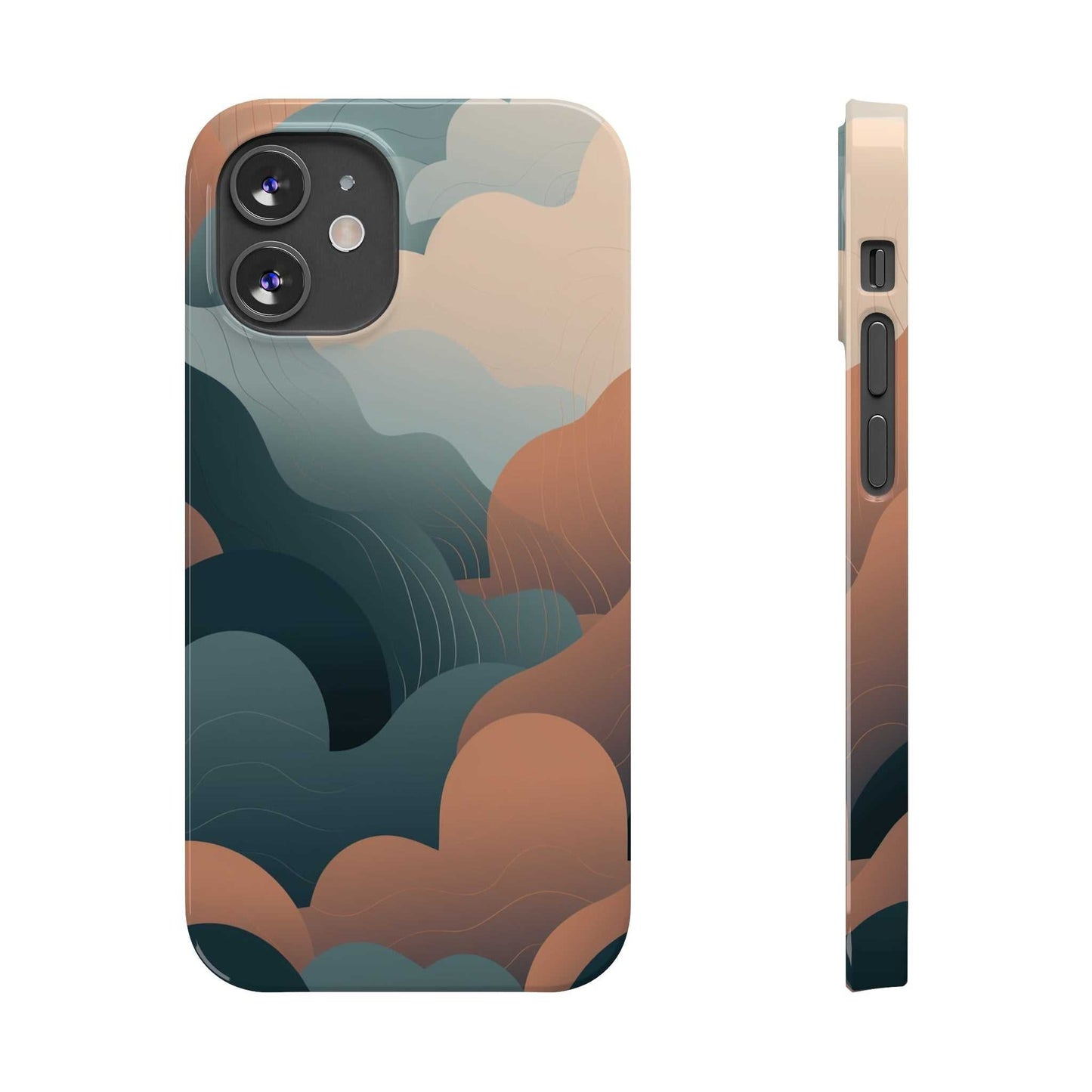 ABSTRACT FLUFFY CLOUDS | Slim iPhone Case