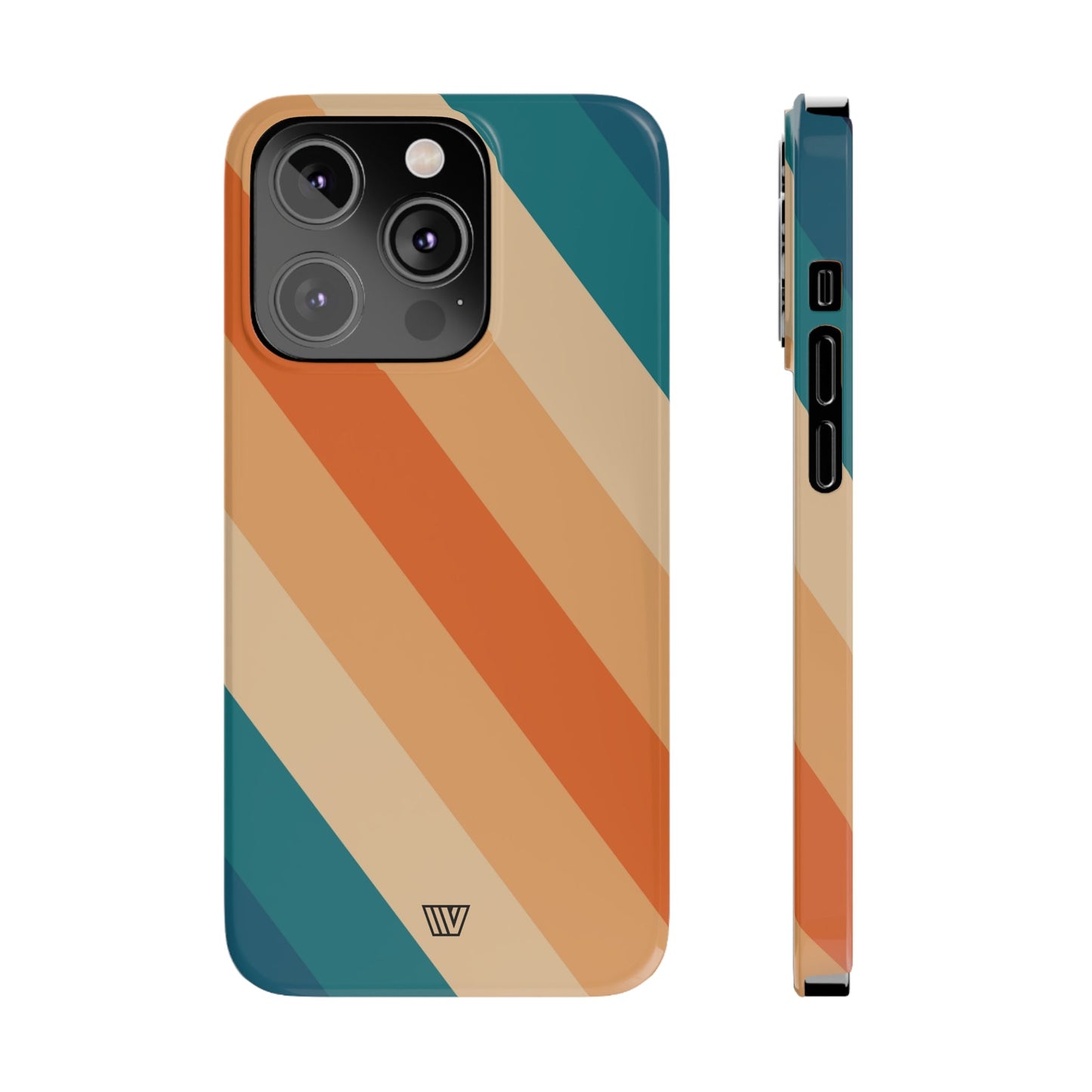 70s RETRO STRIPE | Slim iPhone Case