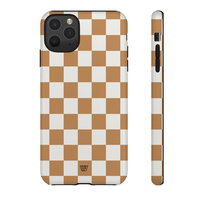 CHESTNUT CHECKERBOARD | Tough Phone Case