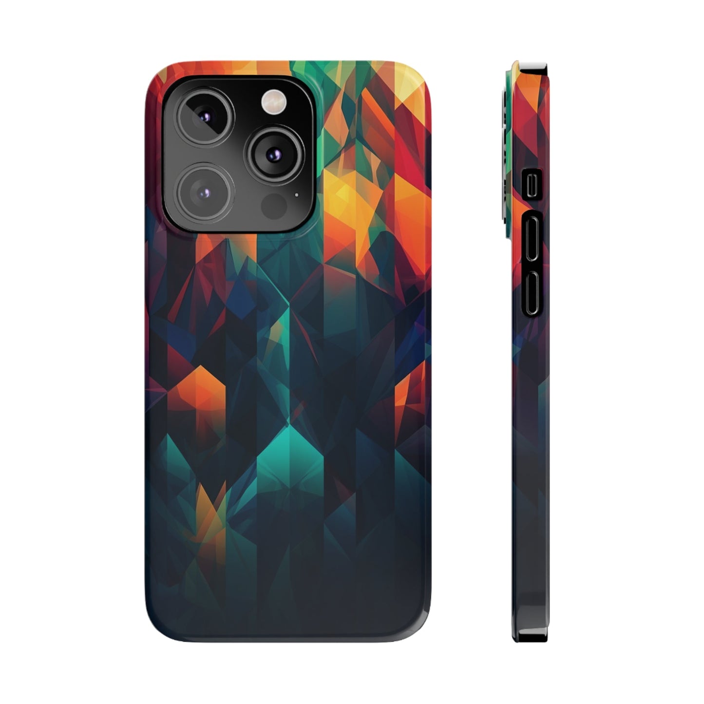 COLORFUL ABSTRACT GEOMETRY | Slim iPhone Case