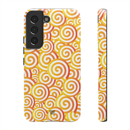 ABSTRACT SPIRAL ORANGE | Tough Phone Case