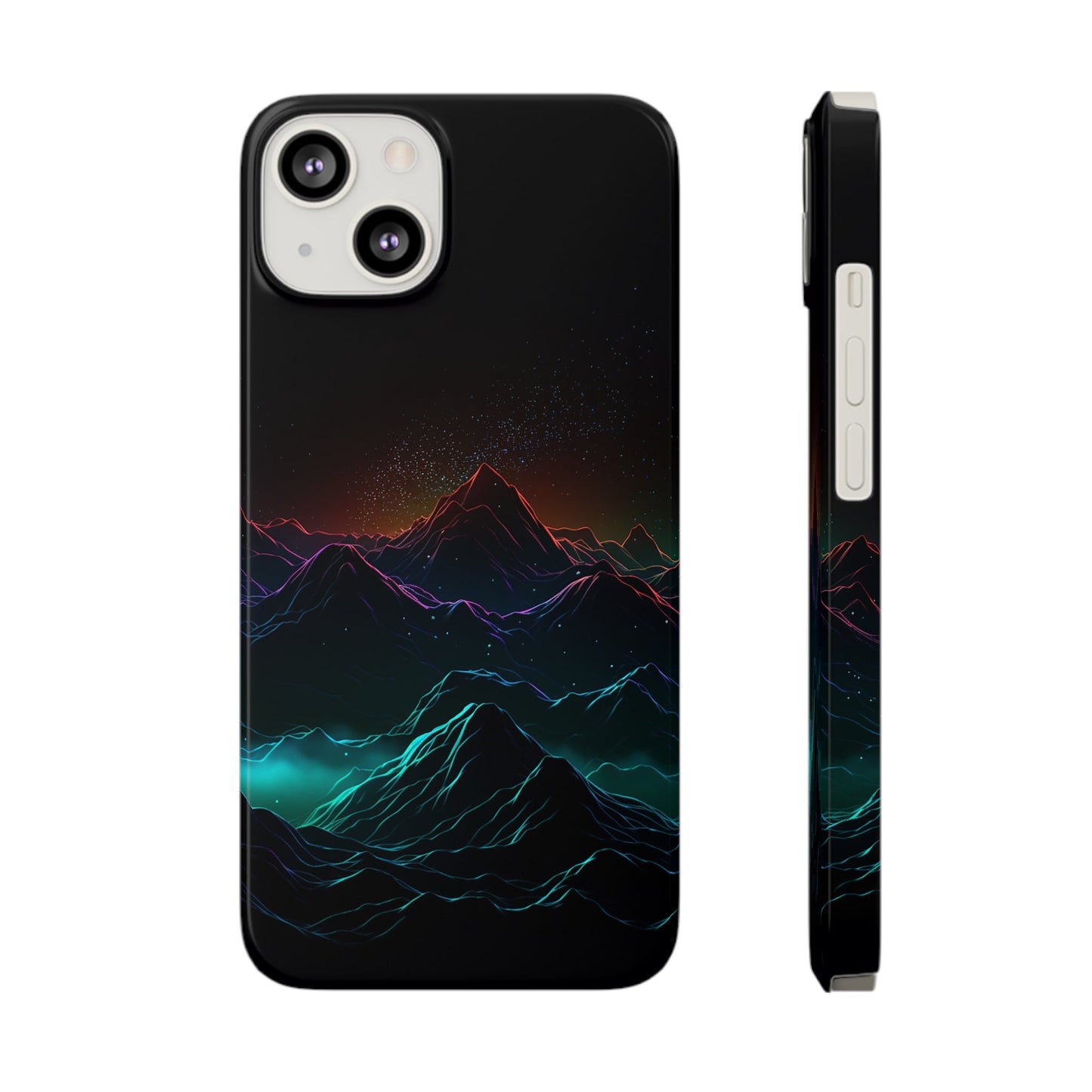 NEON MOUNTAINS | Slim iPhone Case