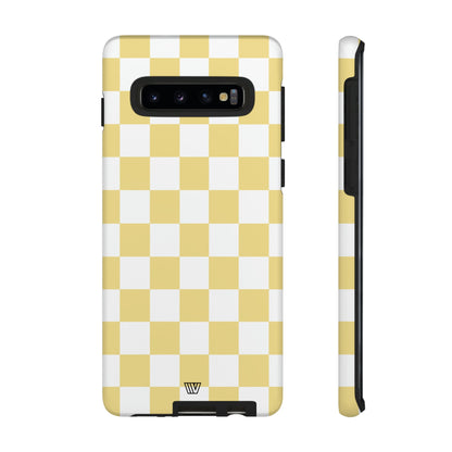 BANANA YELLOW CHECKERBOARD | Tough Phone Case