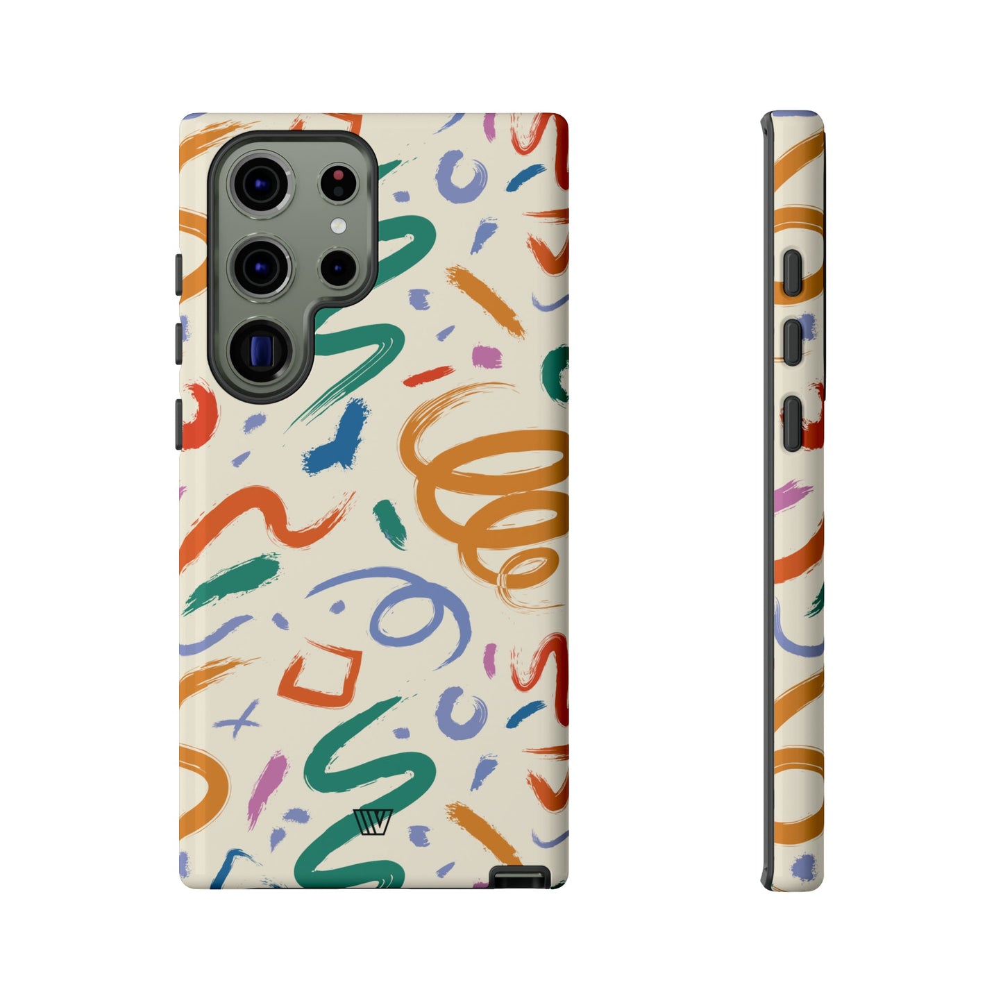 DOODLE PAINT BRUSH STROKES | Tough Phone Case