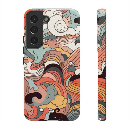 ABSTRACT DOODLE CLOUDS | Tough Phone Case