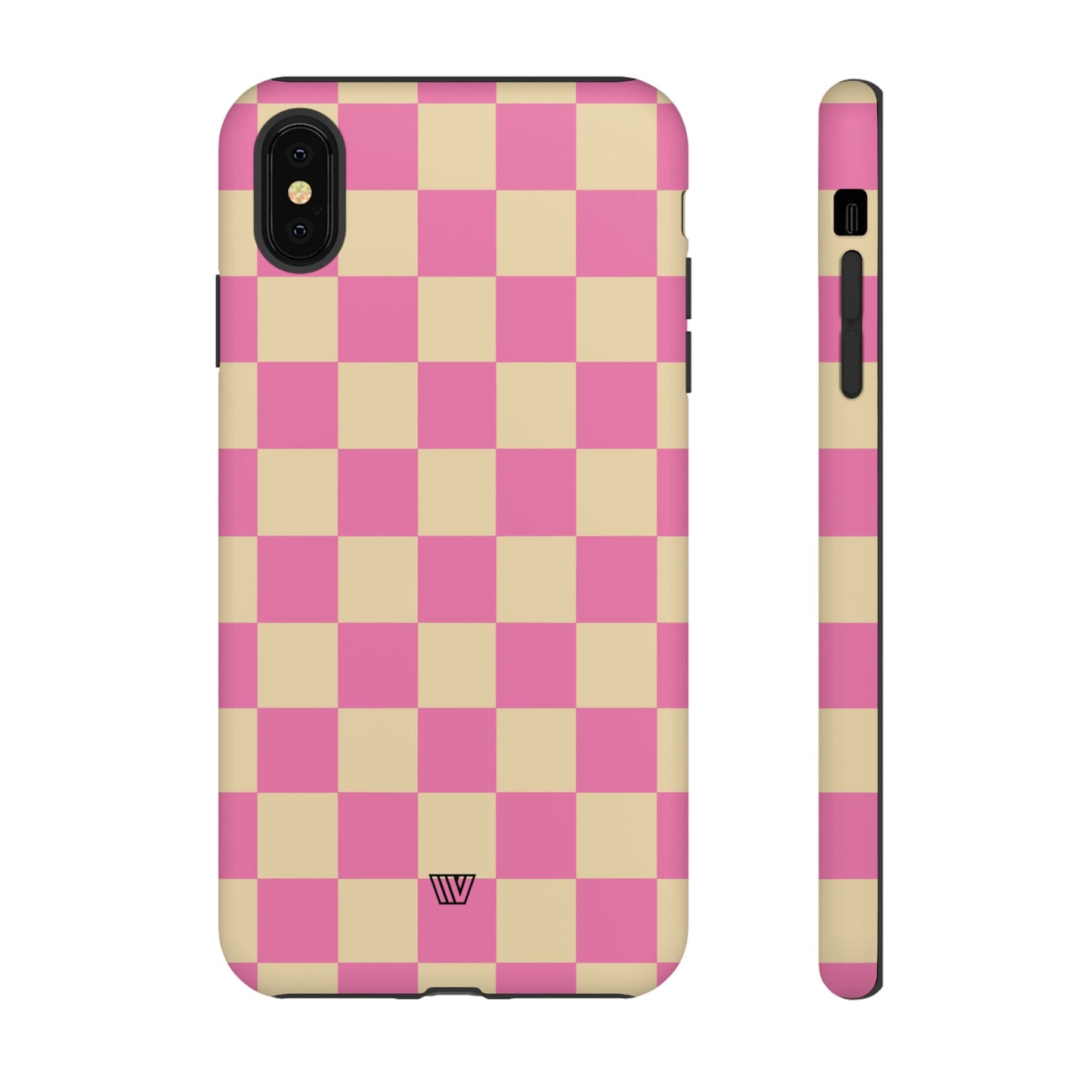 PINK TAN CHECKERBOARD | Tough Phone Case