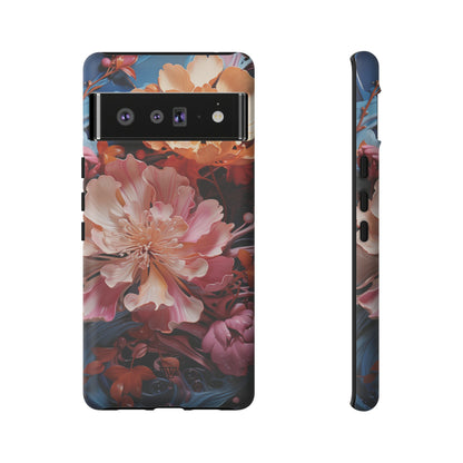 PAINT SWIRL FLOWERS | Tough Phone Case