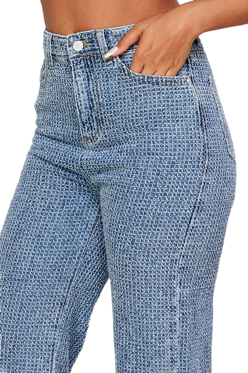 Chic Textured Denim