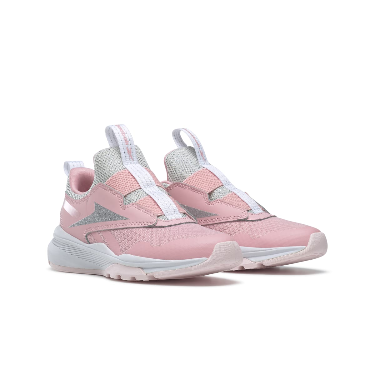 REEBOK GW1237 XT SPRINTER SLIP-ON YTH'S (Medium) Pink/Pink/Silver Textile/Leather Running Shoes