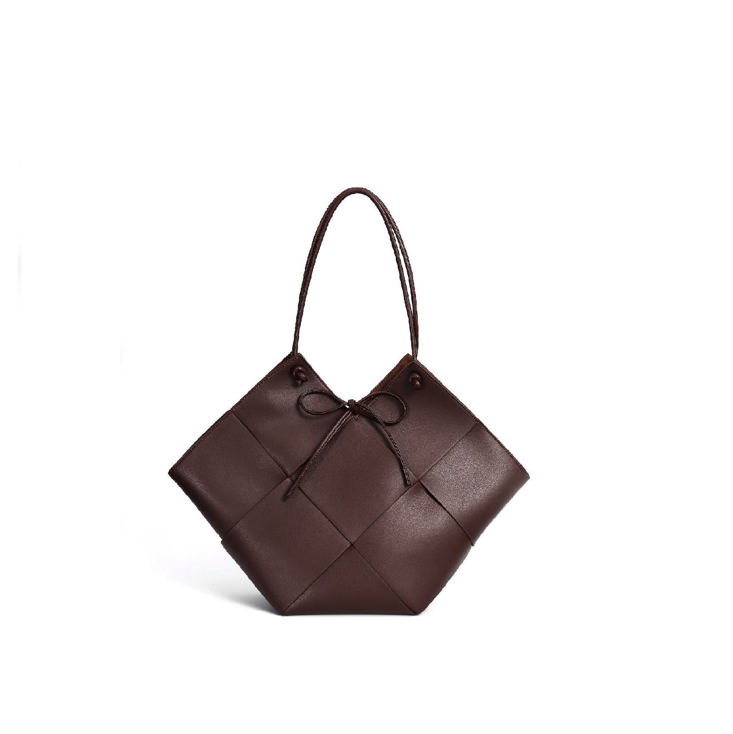 Taylor Contexture Leather Bag, Chocolate