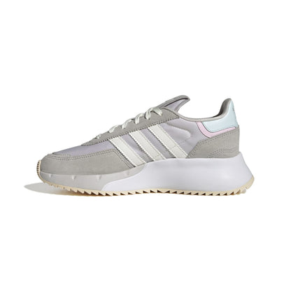 ADIDAS GW9405 RETROPY F2 WMN'S (Medium) Grey/White/Grey Textile, Suede & Mesh Running Shoes