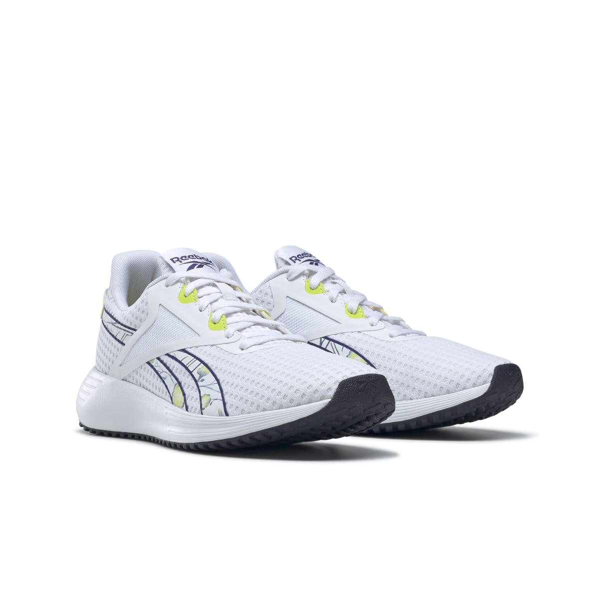 REEBOK GY3978 LITE PLUS 3 WMN'S (Medium) White/Purple/Yellow Mesh Running Shoes