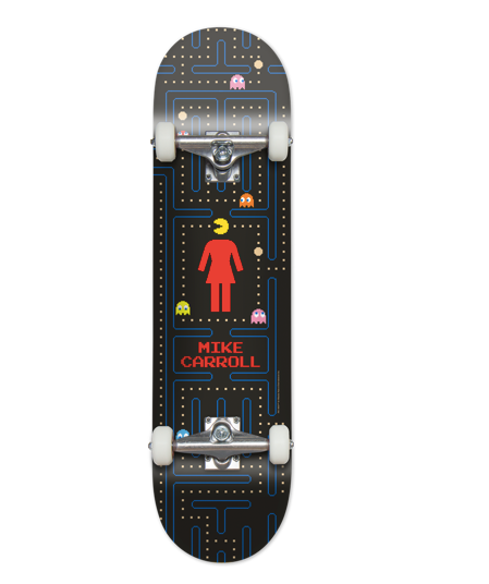 Girl Carroll Pac-Man Complete Skateboard 8.0