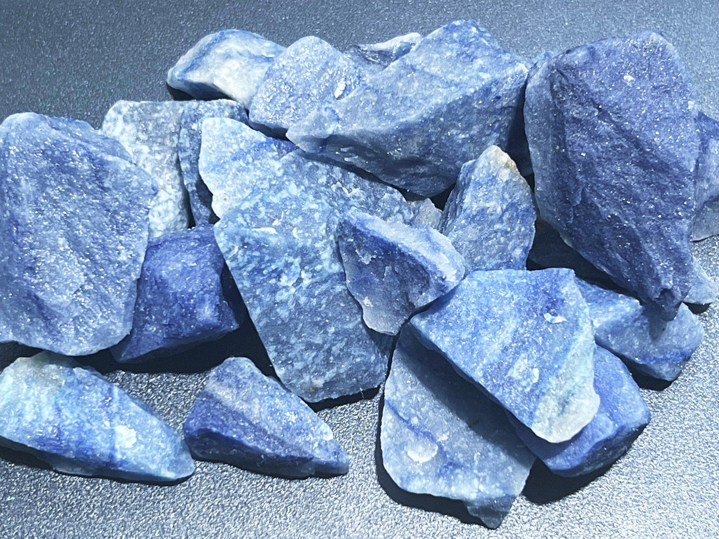 Rough Blue Quartz Crystal (1/2 lb) 8 oz Bulk Wholesale Lot Half Pound Healing Crystals And Stones