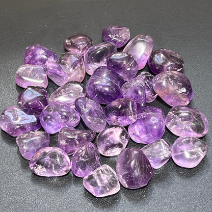 Amethyst Crystal Tumbled (1 LB) One Pound Bulk Wholesale Lot Polished Gemstones