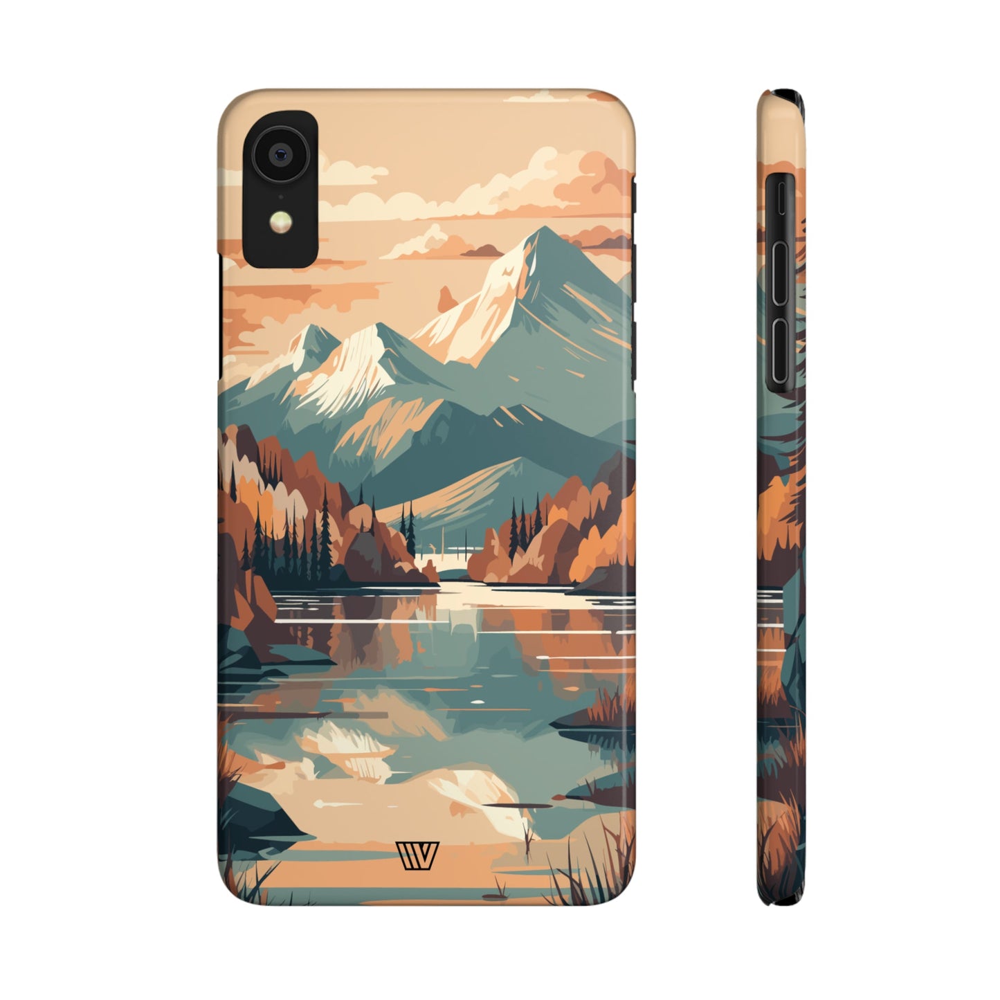 FALL MOUNTAIN RIVER LANDSCAPE | Slim iPhone Case