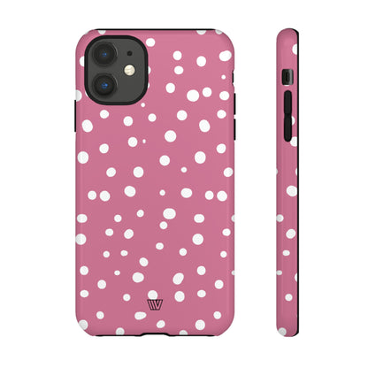 BLUSH RED DOTS | Tough Phone Case