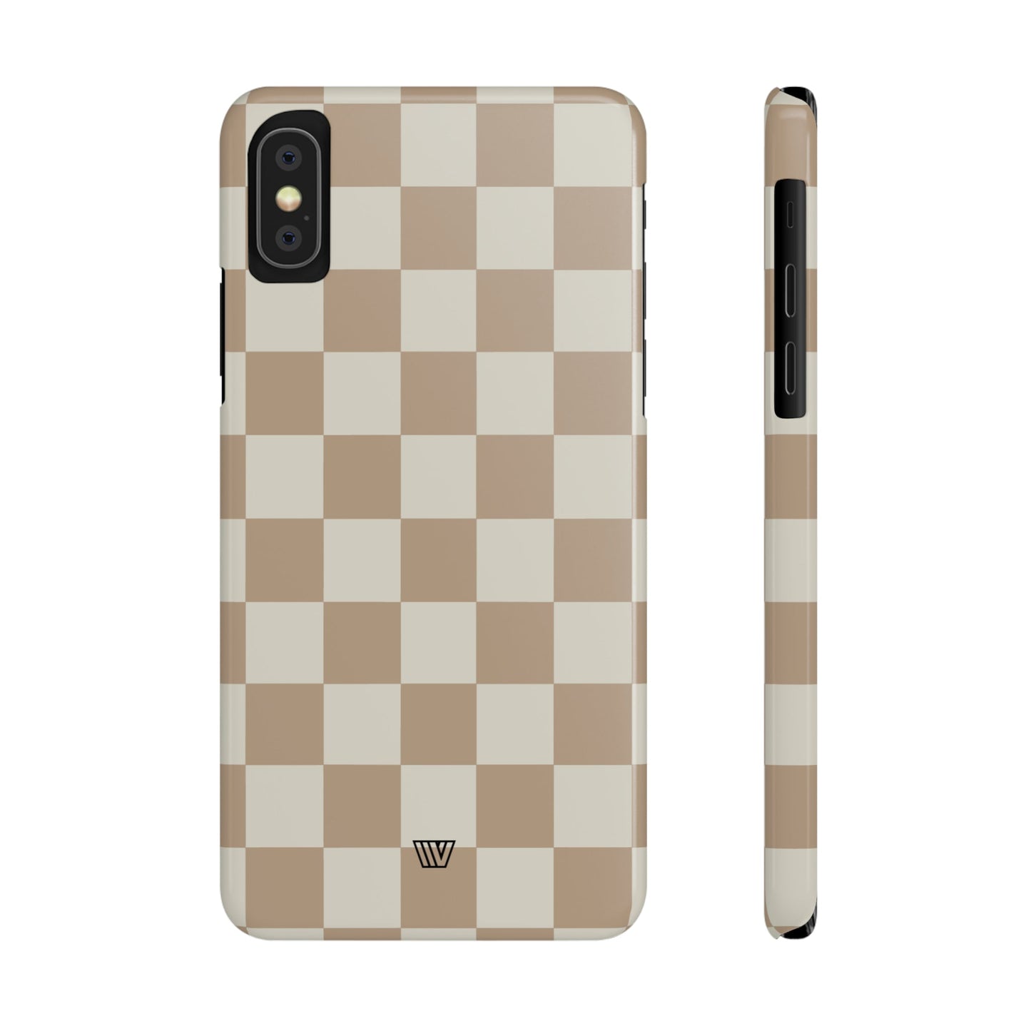 NEUTRAL CHECKERBOARD | Slim iPhone Case