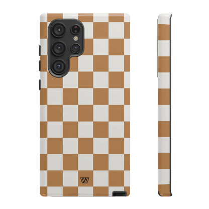 CHESTNUT CHECKERBOARD | Tough Phone Case