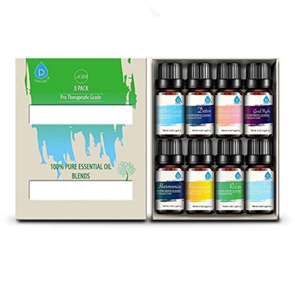 8 Pack of 100% Pure Essential Aromatherapy Oils