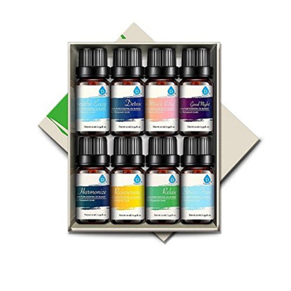 8 Pack of 100% Pure Essential Aromatherapy Oils