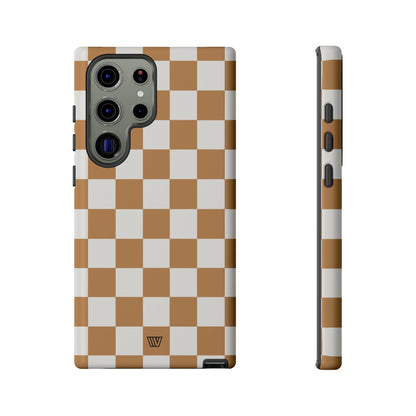 CHESTNUT CHECKERBOARD | Tough Phone Case