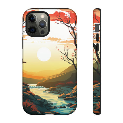 RIVER SUNSET | Tough Phone Case