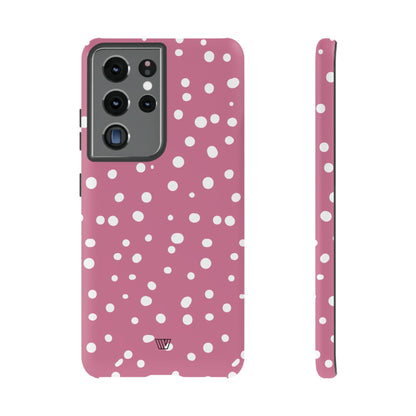 BLUSH RED DOTS | Tough Phone Case