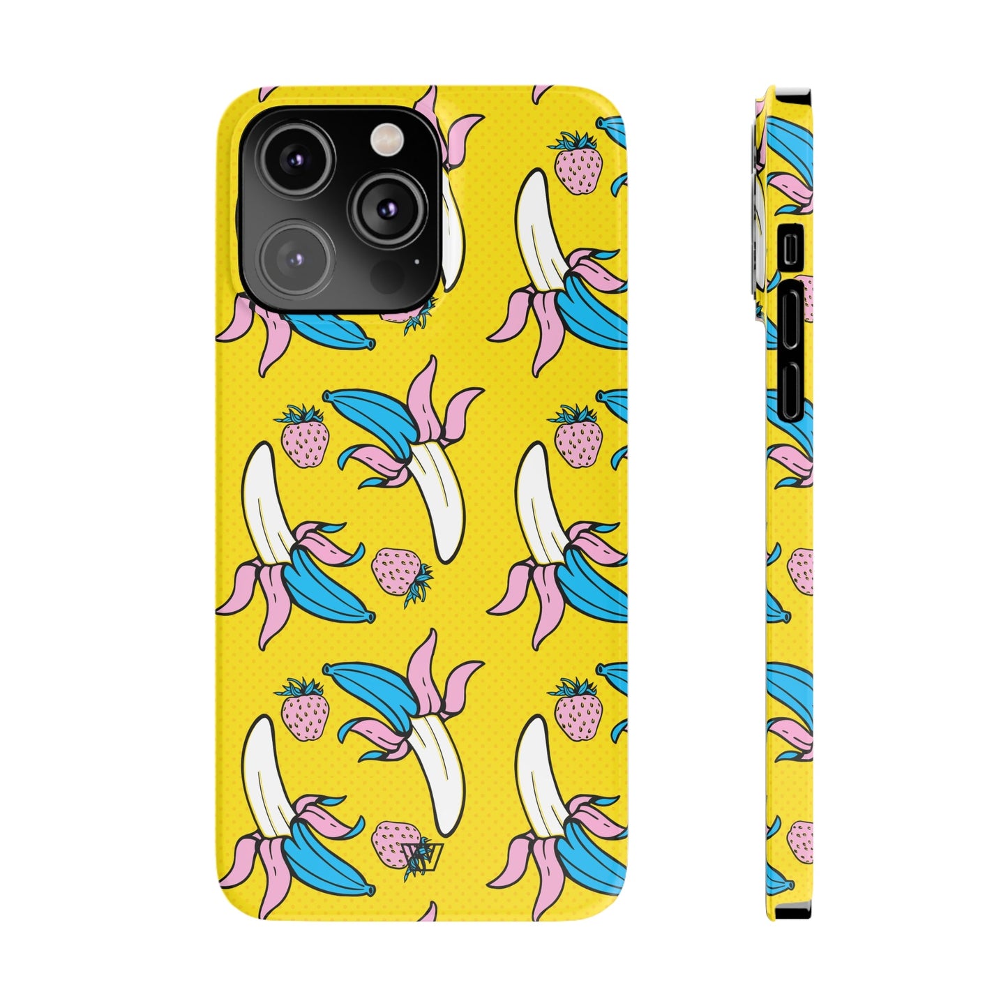 STRAWBERRY BANANA POP ART | Slim iPhone Case