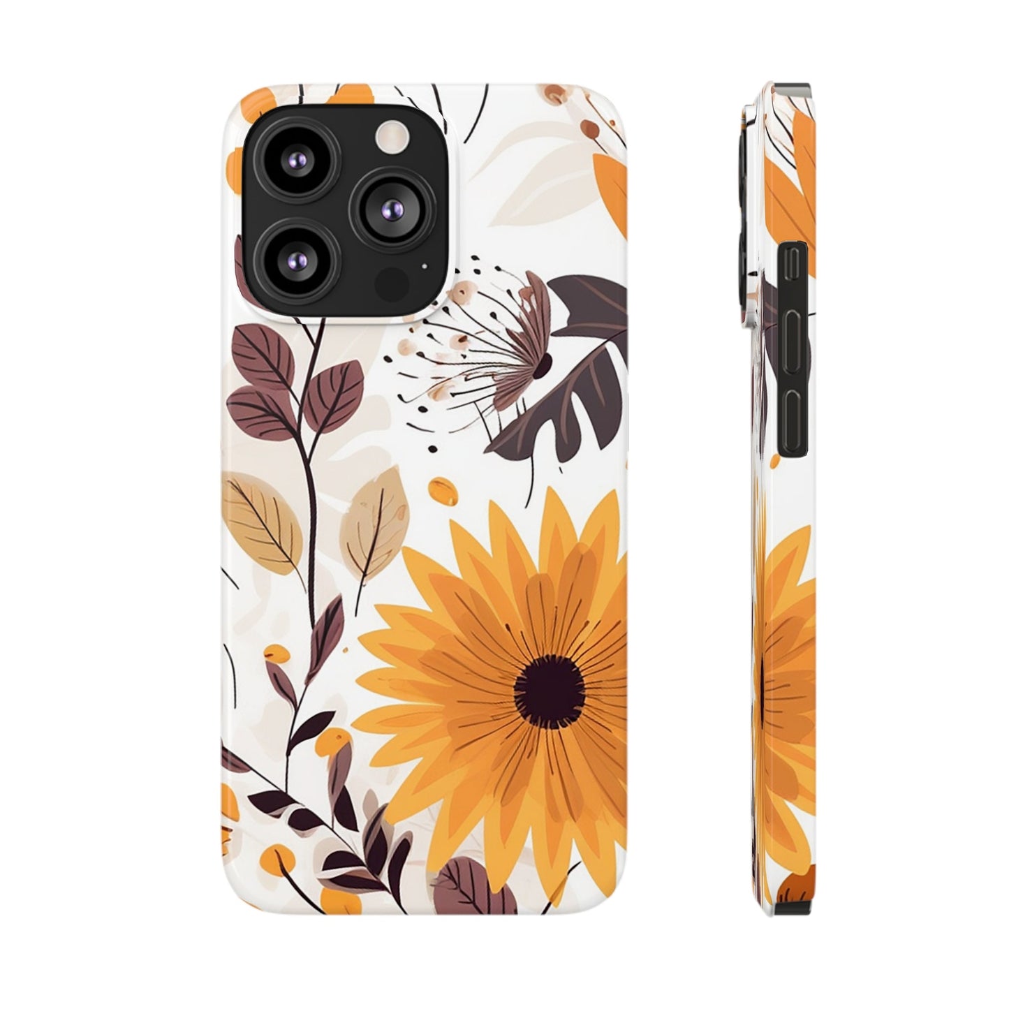 FALL FLOWERS | Slim iPhone Case