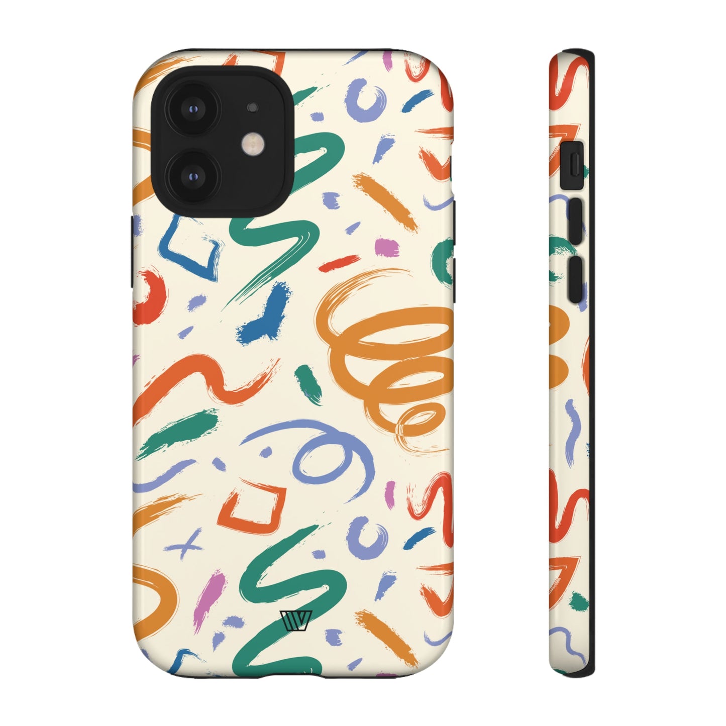 DOODLE PAINT BRUSH STROKES | Tough Phone Case