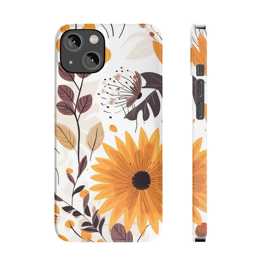 FALL FLOWERS | Slim iPhone Case