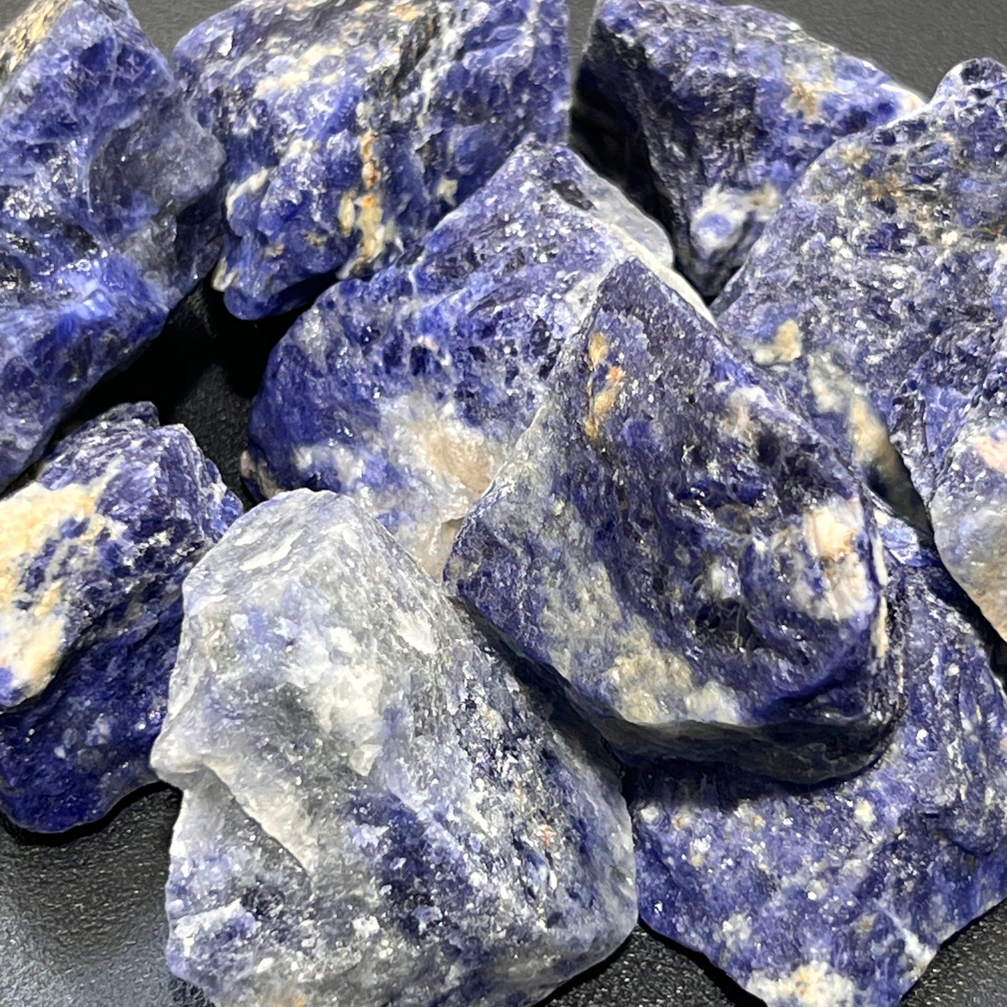 Blue Sodalite Rough (1 Kilo)( 2.2 LBs) Bulk Wholesale Lot Raw Gemstones