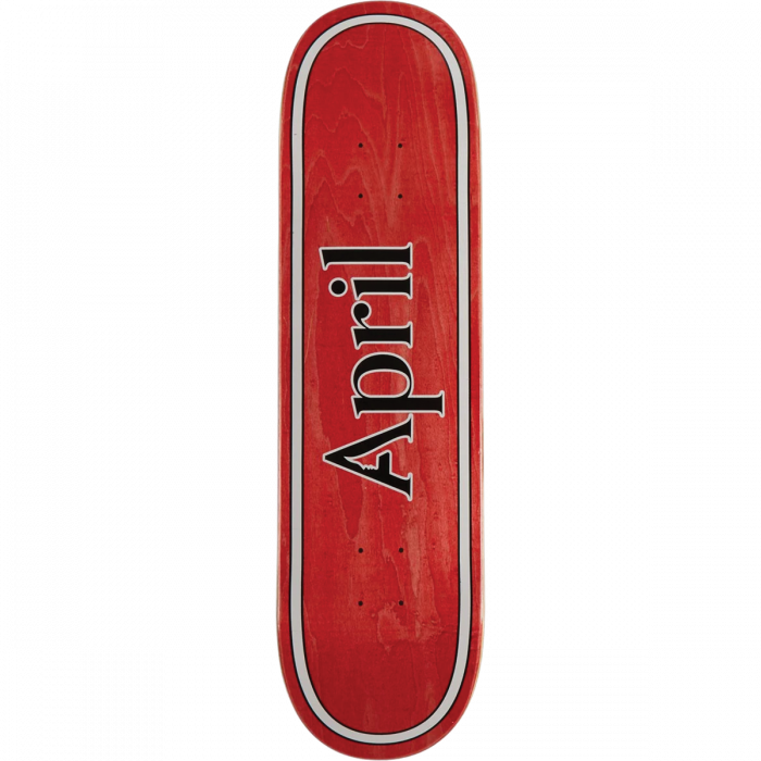 April AP OG Logo Deck Red - 8.38