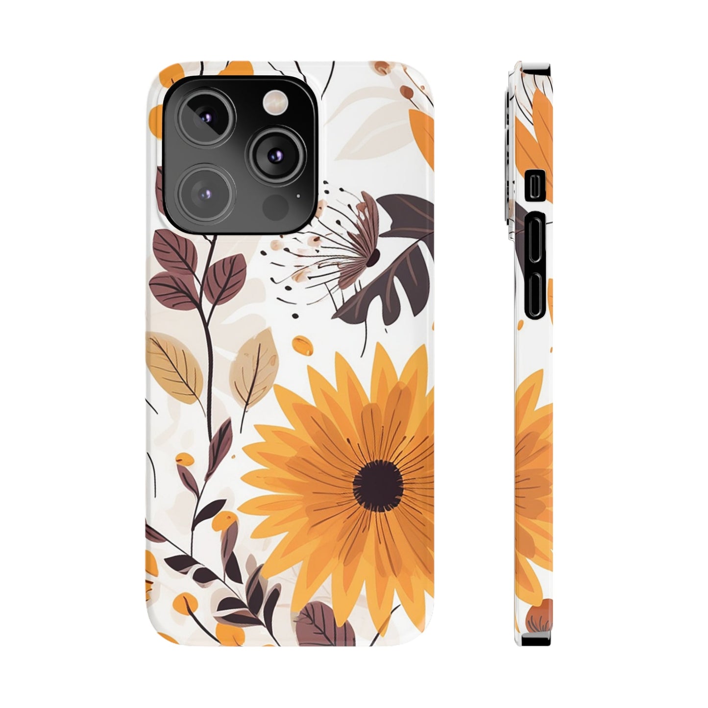 FALL FLOWERS | Slim iPhone Case