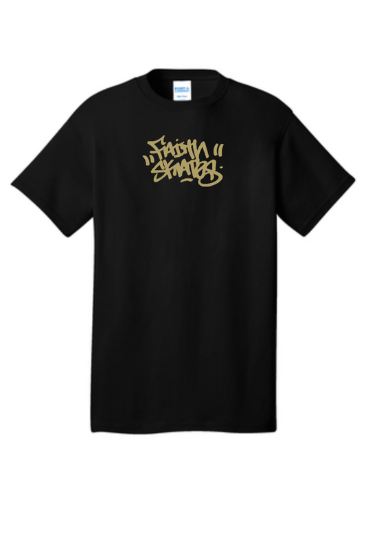 Faith "Handstyle" Tee - Black/ Sand Print