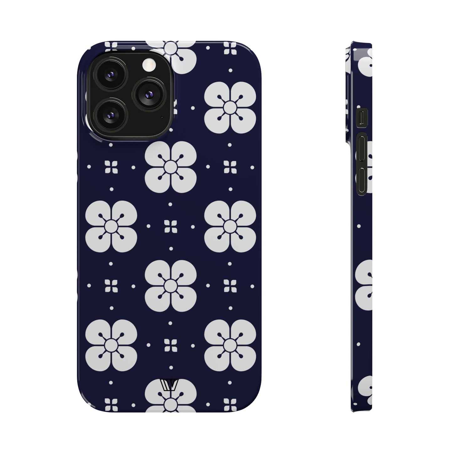 GEOMETRIC FLOWER BLUE | Slim iPhone Case