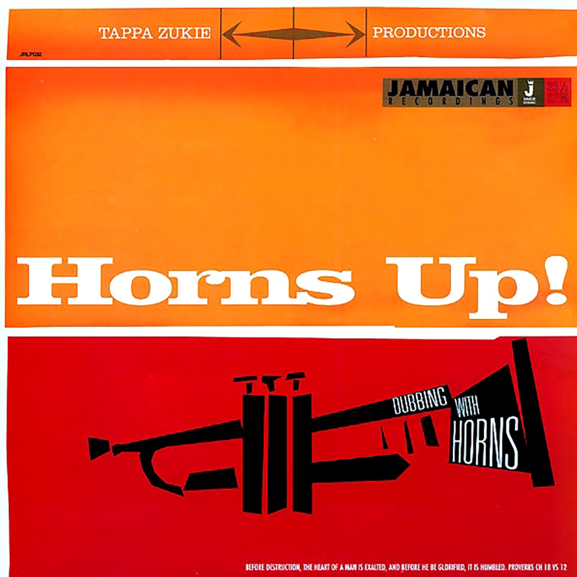 Tappa Zukie - Horns Up: Dubbing With Horns (180g)